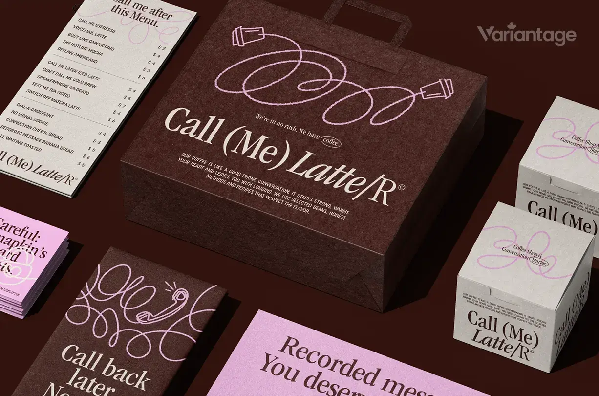 Coffee shop branding kit mockup