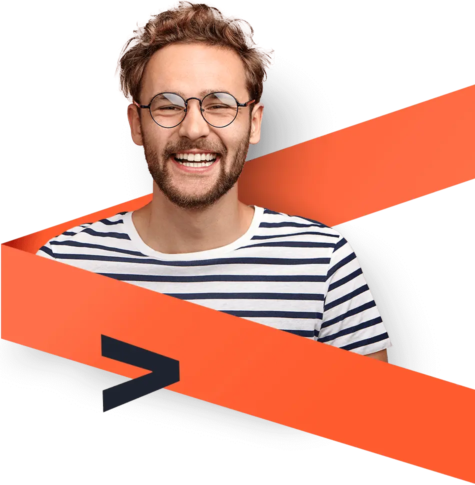 happy man with variantage